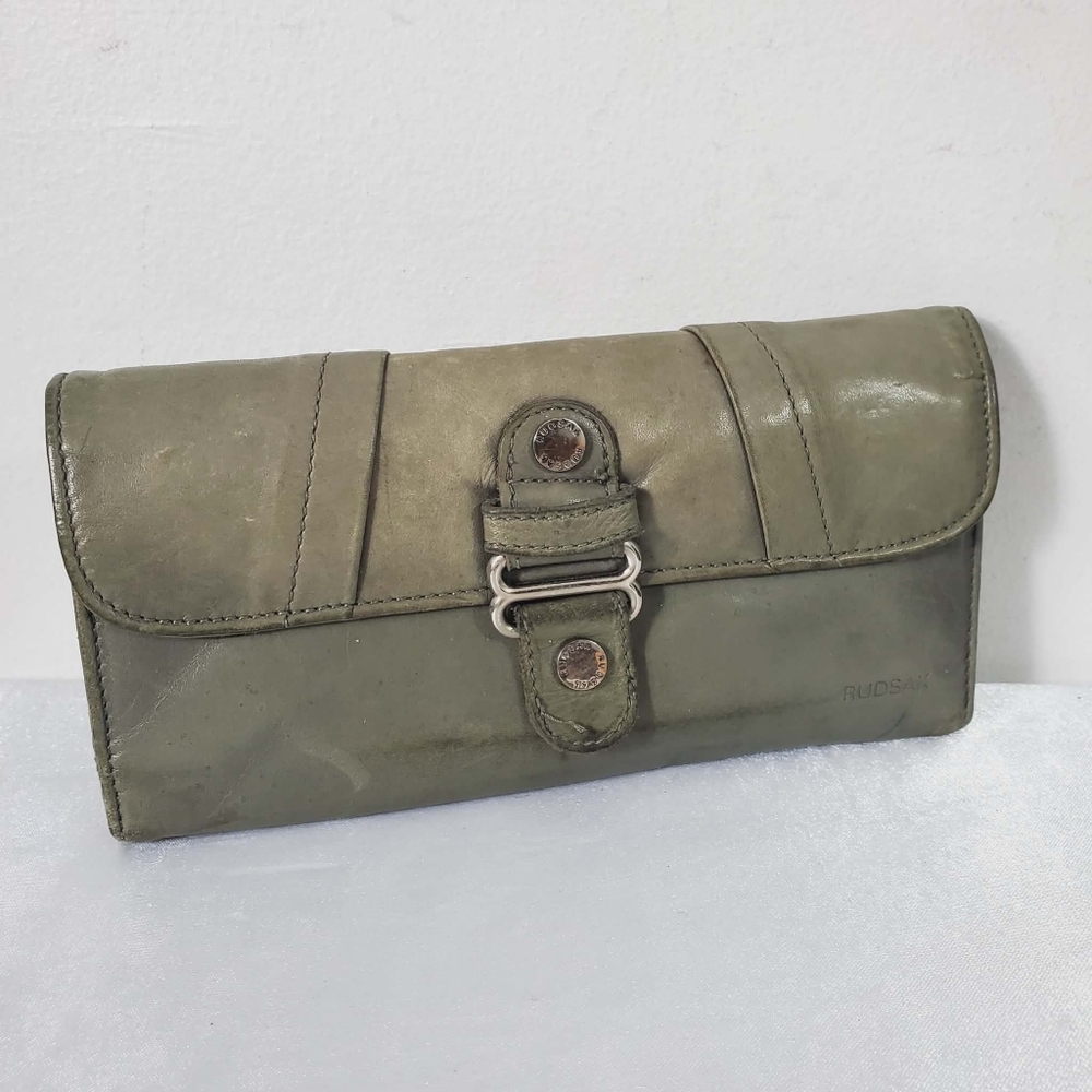 RUDSAK Soft Leather Gray Wallet